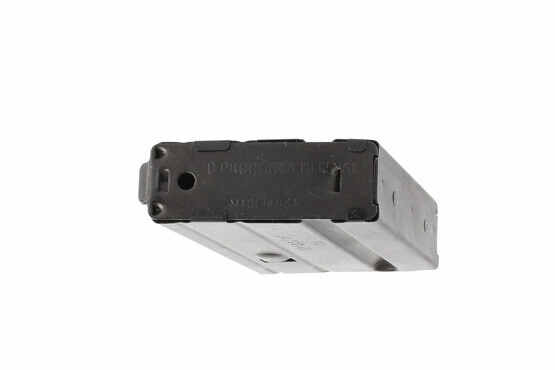 The C Products stainless steel 10 round magazine 7.62x39 has a removeable base plate